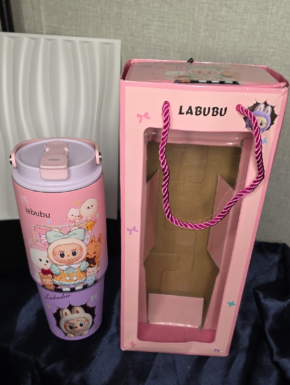 NIB Labubu 40oz Tumbler Pink/Purple - Limited Edition Style